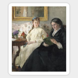 The Mother and Sister of the Artist by Berthe Morisot Sticker